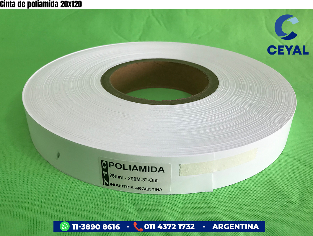 Cinta de poliamida 20x120