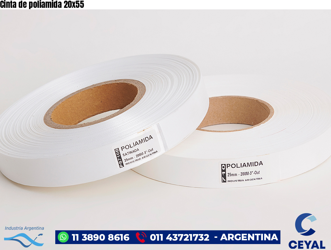 Cinta de poliamida 20×55