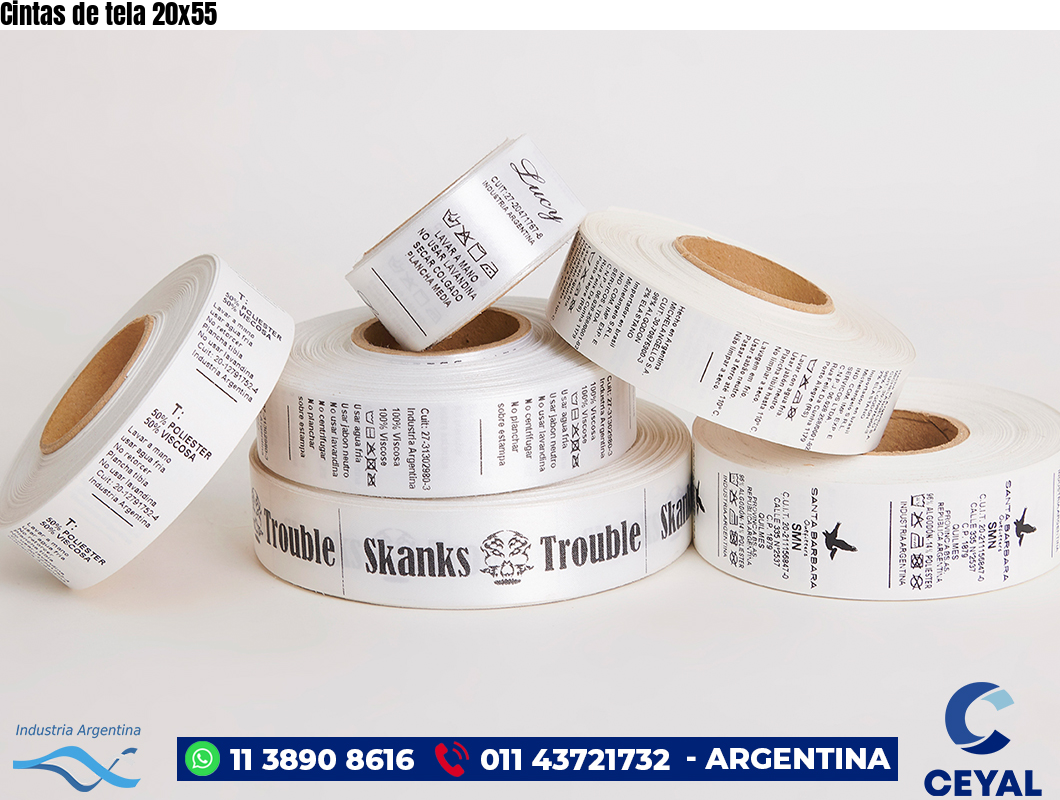 Cintas de tela 20×55