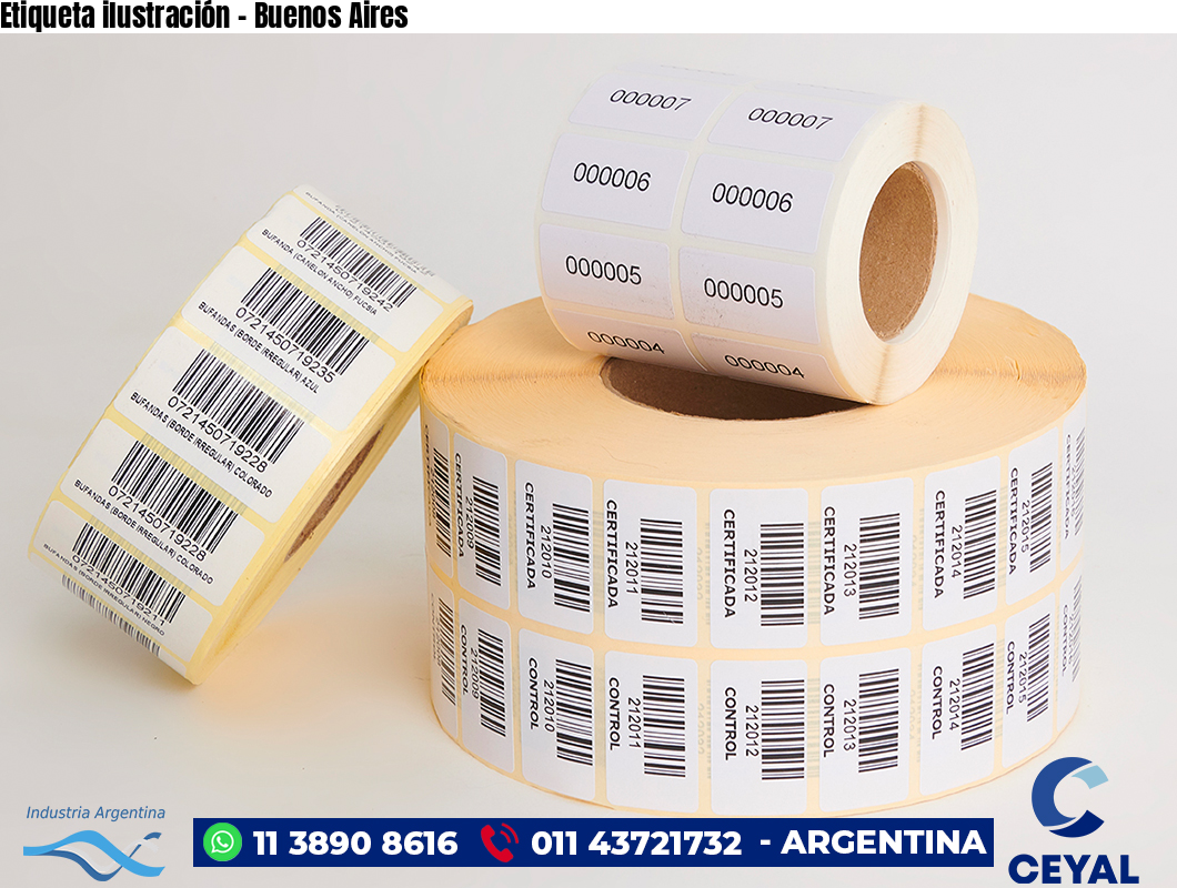 Etiqueta ilustración - Buenos Aires