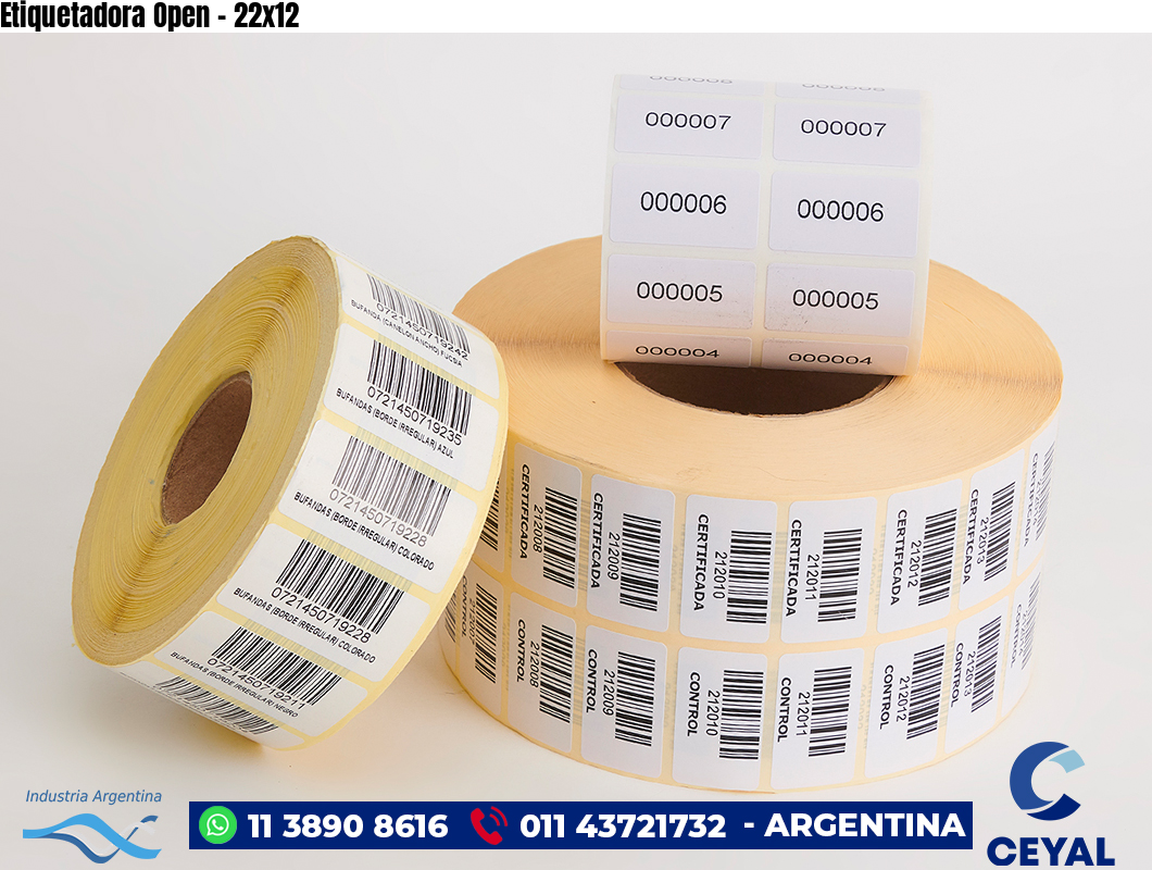Etiquetadora Open - 22x12