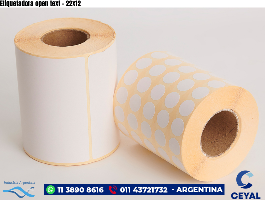Etiquetadora open text - 22x12