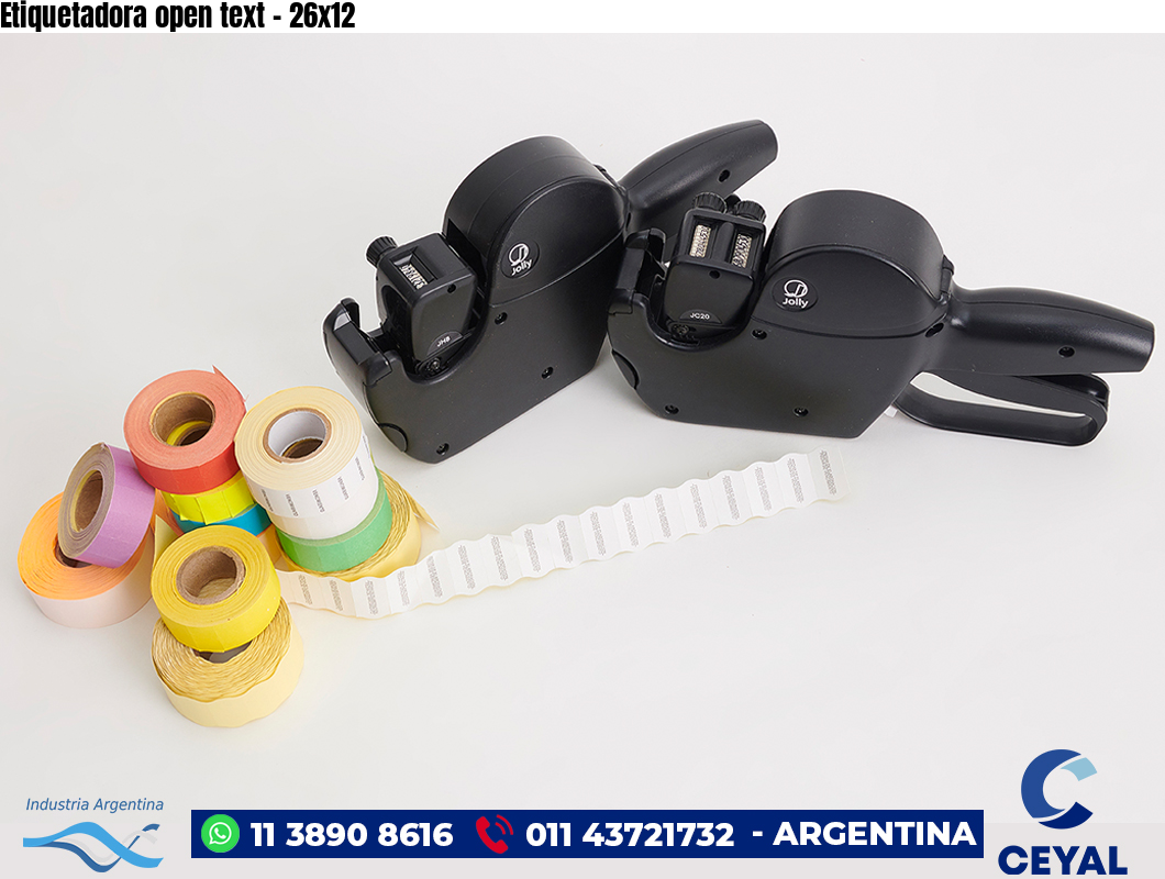 Etiquetadora open text – 26×12