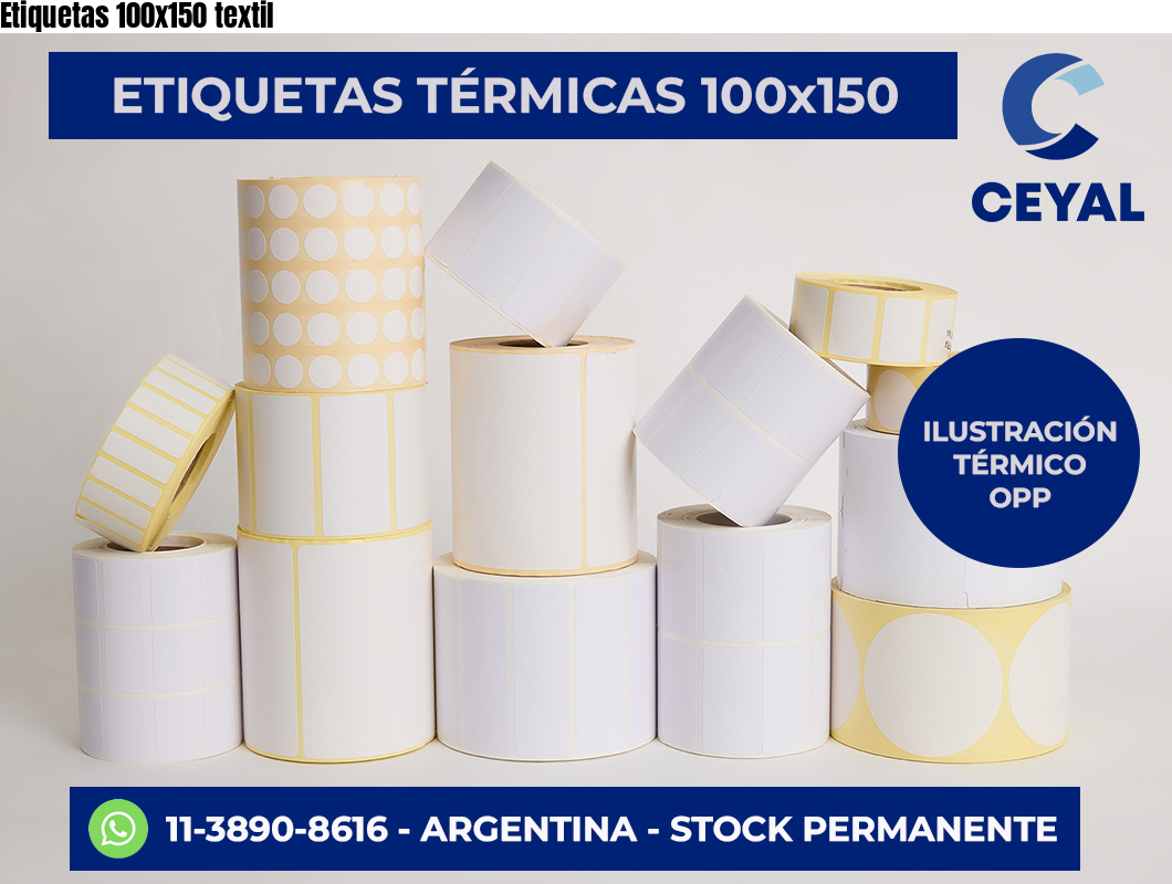 Etiquetas 100×150 textil