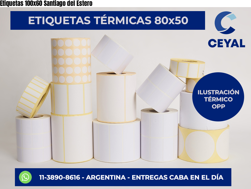 Etiquetas 100x60 Santiago del Estero