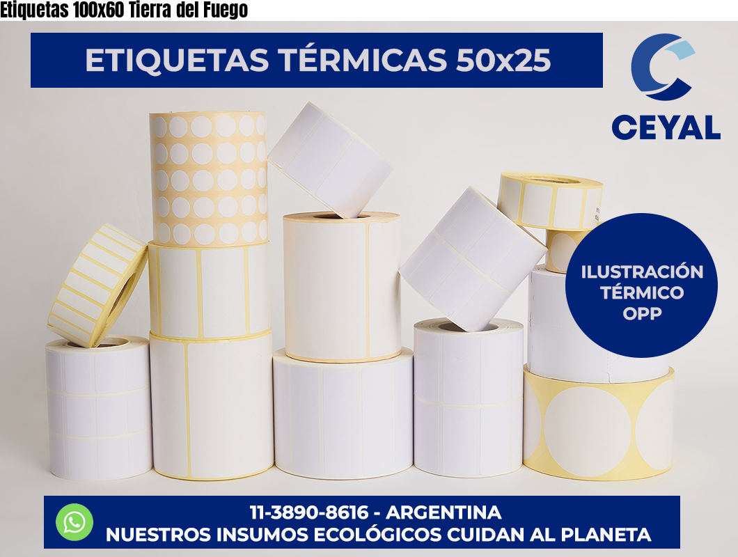Etiquetas 100×60 Tierra del Fuego