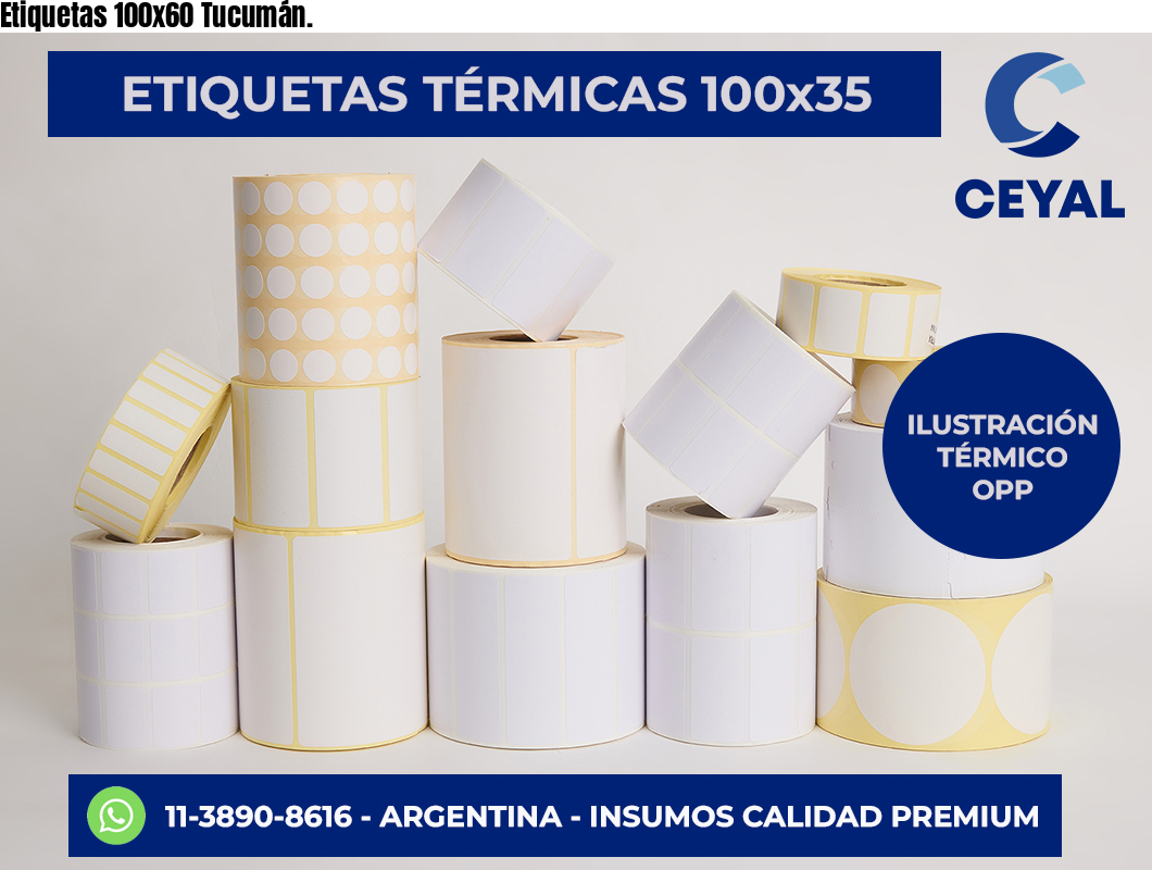 Etiquetas 100×60 Tucumán.