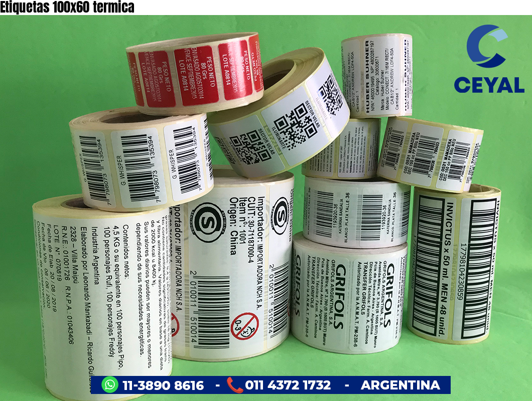 Etiquetas 100x60 termica