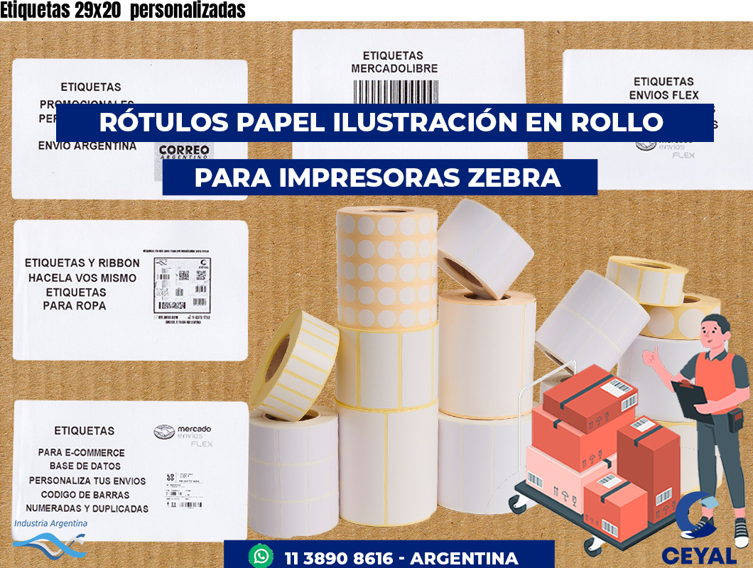 Etiquetas 29x20 personalizadas