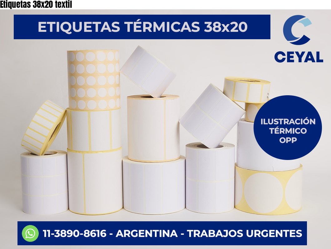 Etiquetas 38×20 textil