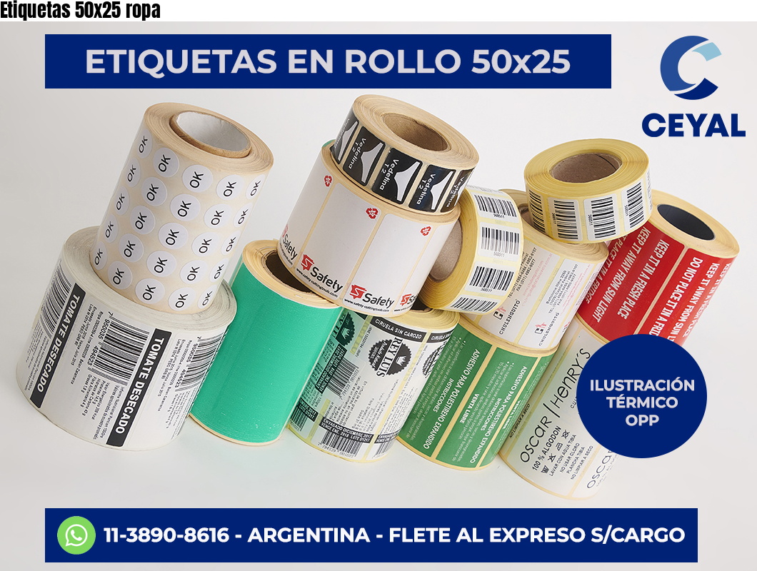 Etiquetas 50×25 ropa