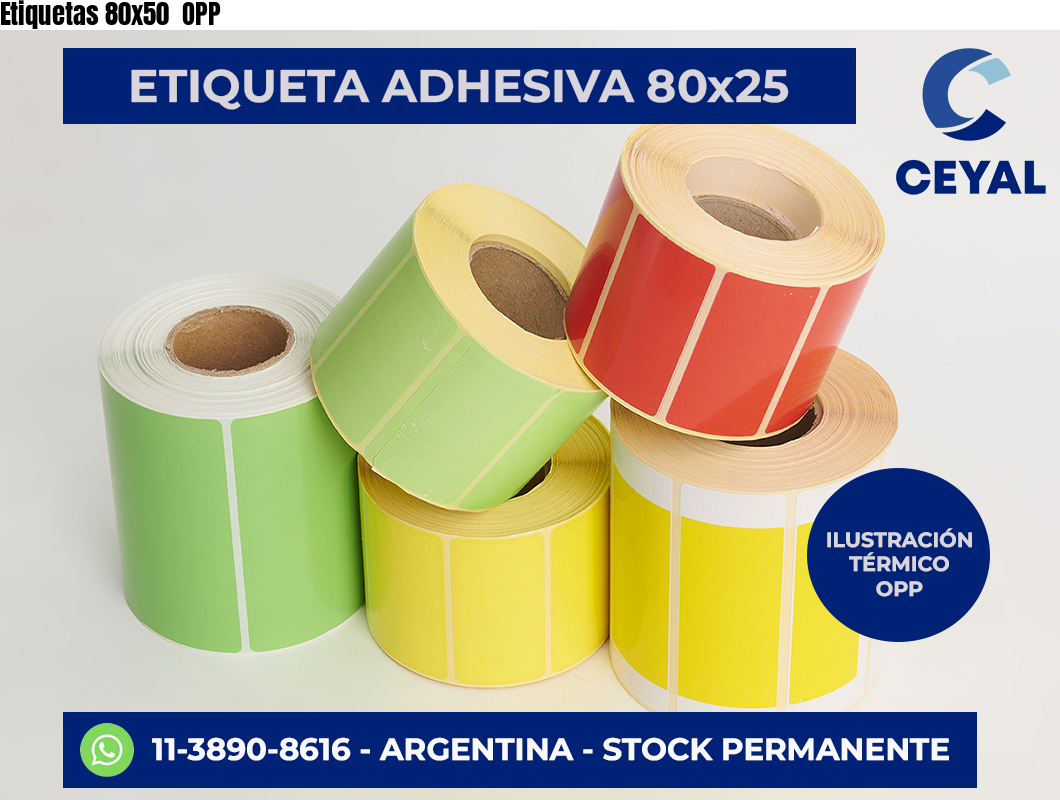 Etiquetas 80×50  OPP