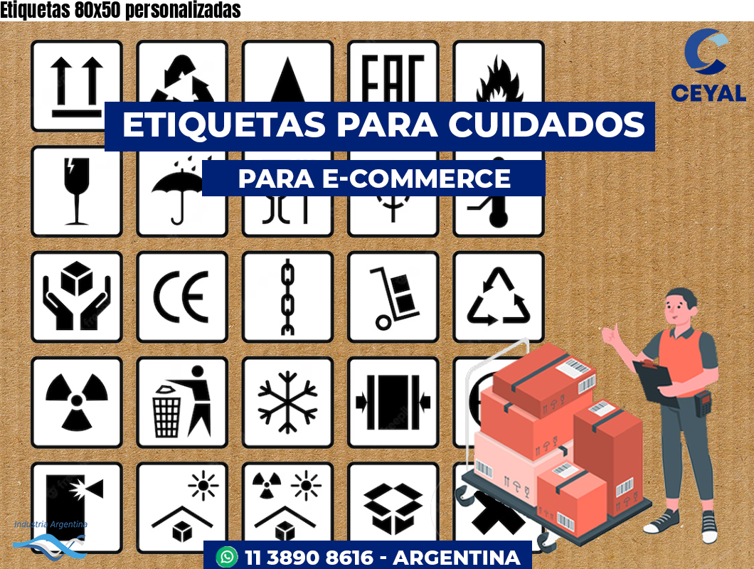Etiquetas 80x50 personalizadas