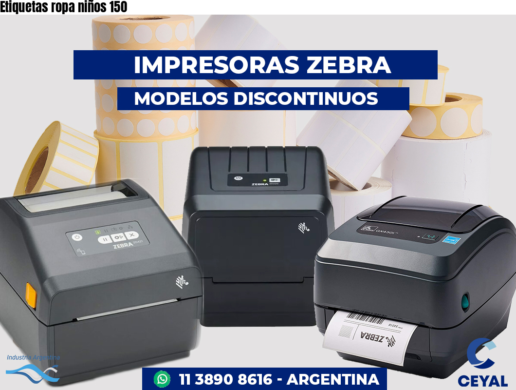 Etiquetas ropa niños 150