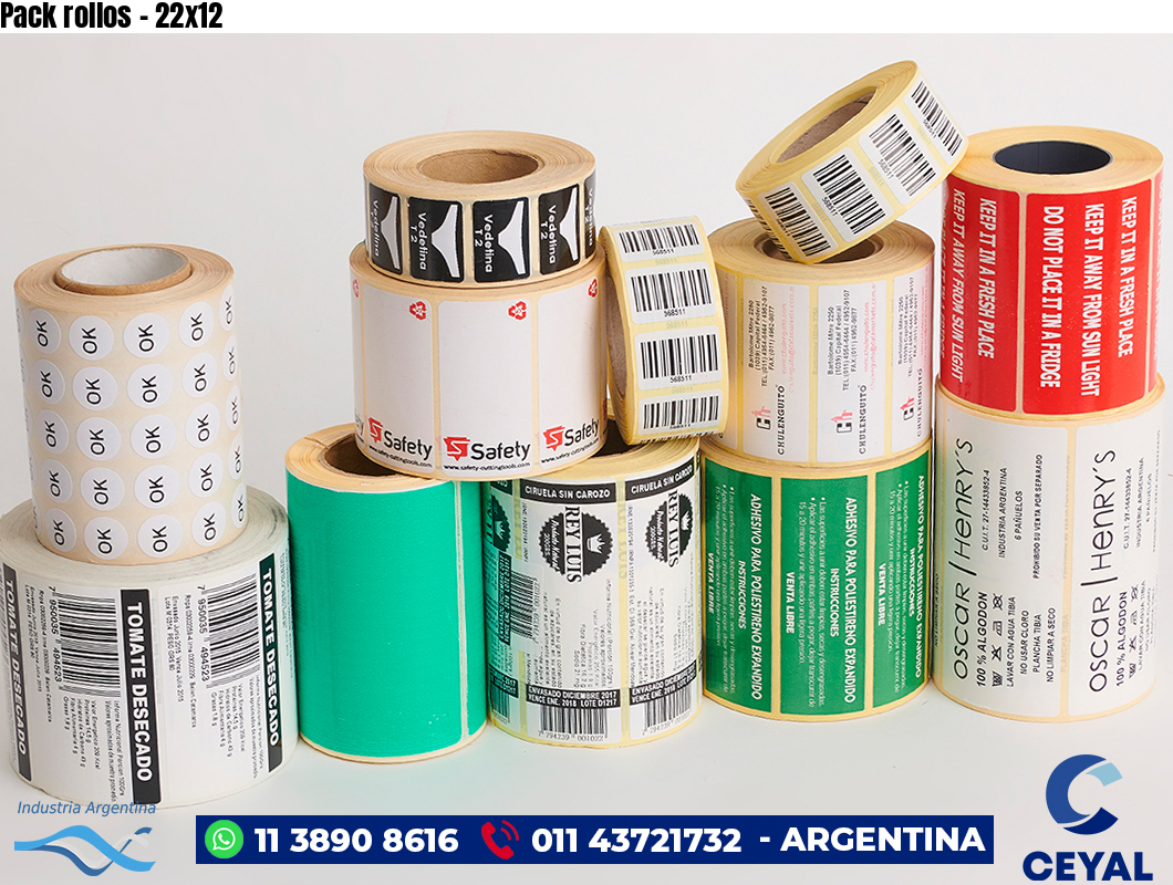 Pack rollos - 22x12