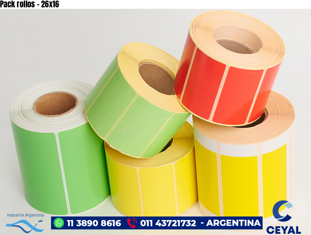 Pack rollos - 26x16