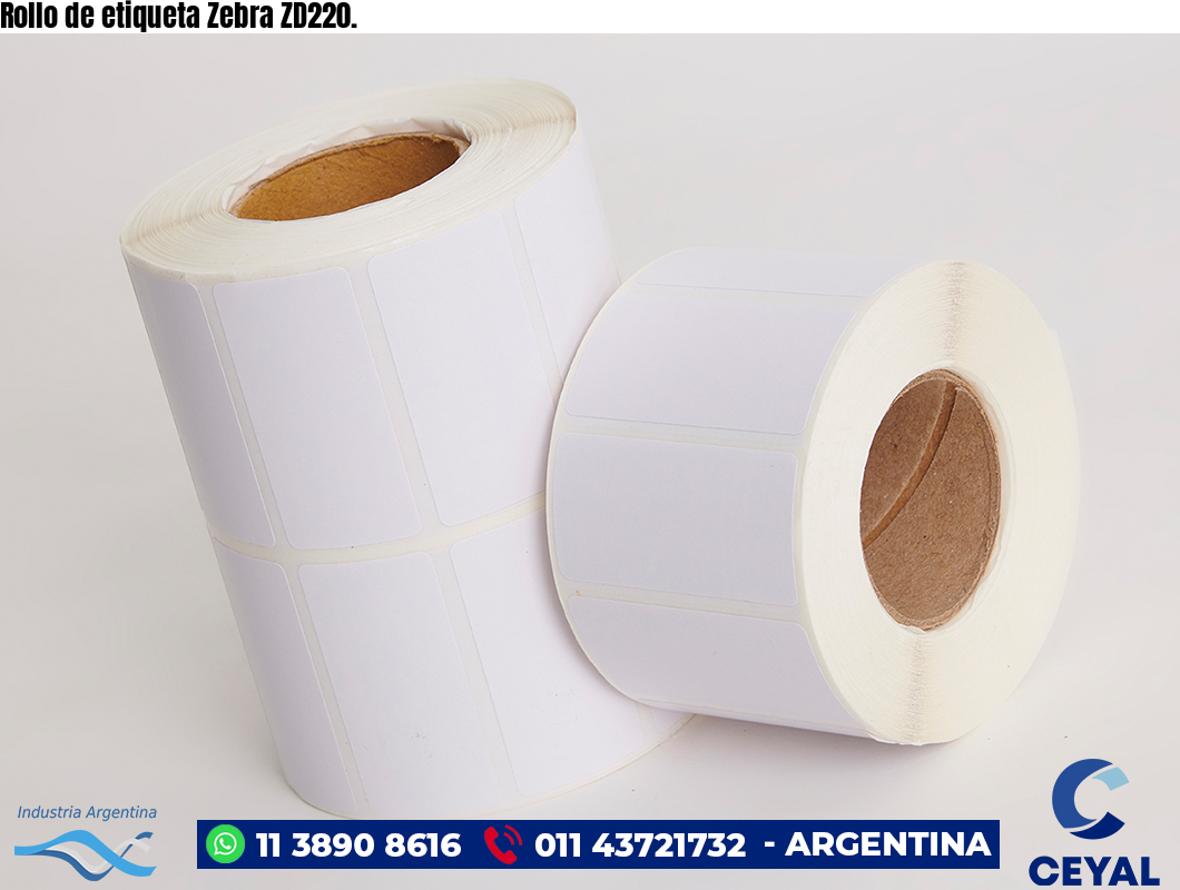 Rollo de etiqueta Zebra ZD220.