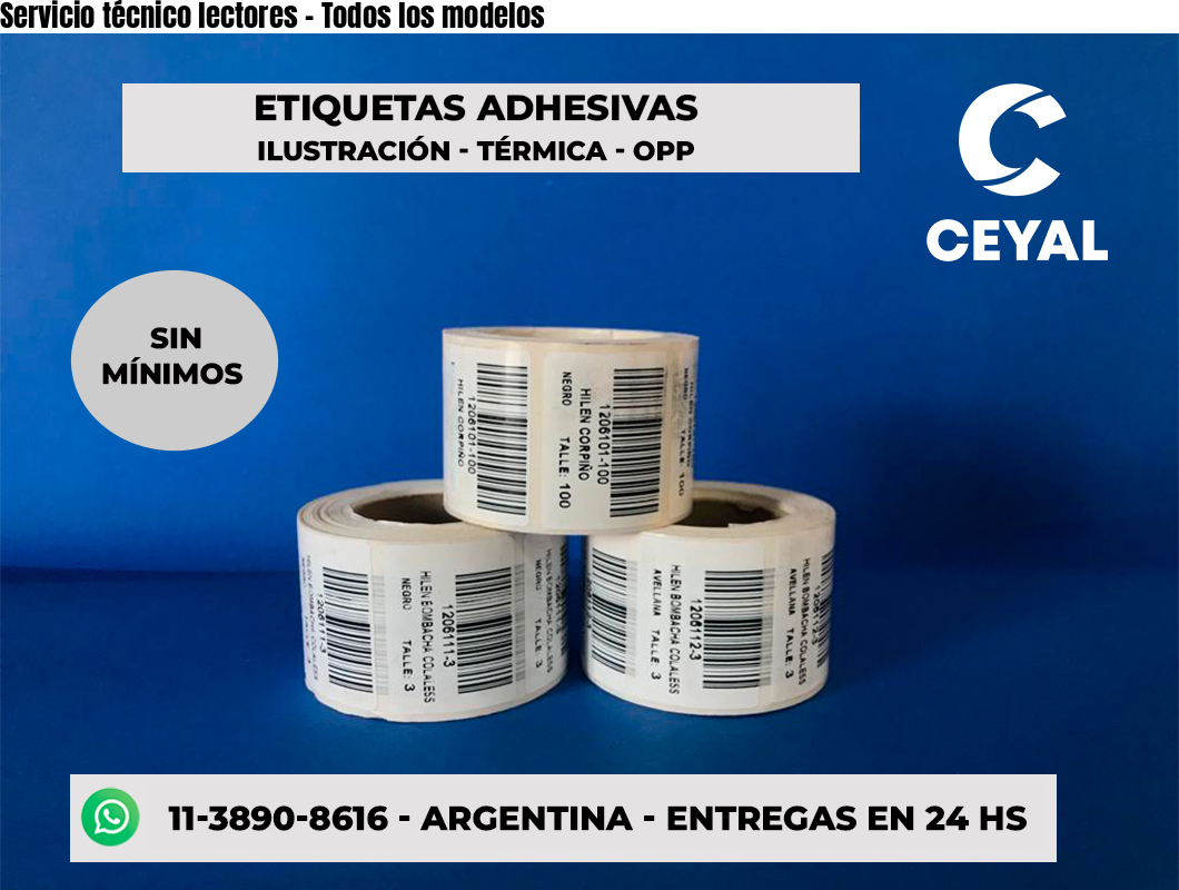 Servicio técnico lectores - Todos los modelos
