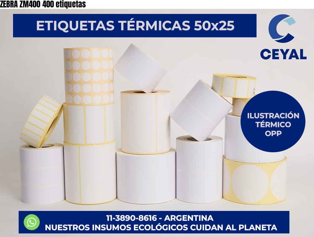 ZEBRA ZM400 400 etiquetas