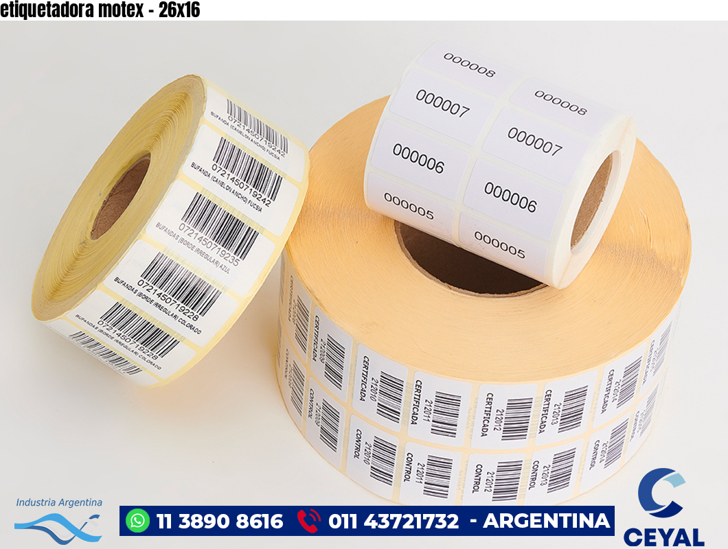 etiquetadora motex - 26x16