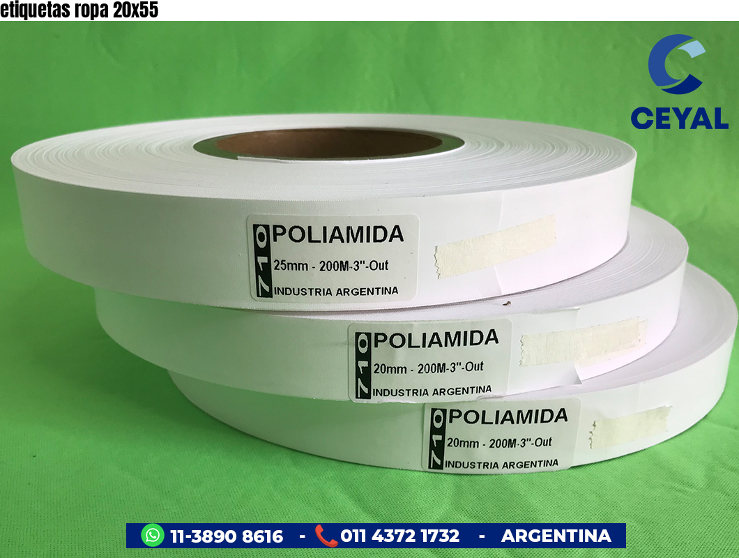 etiquetas ropa 20x55