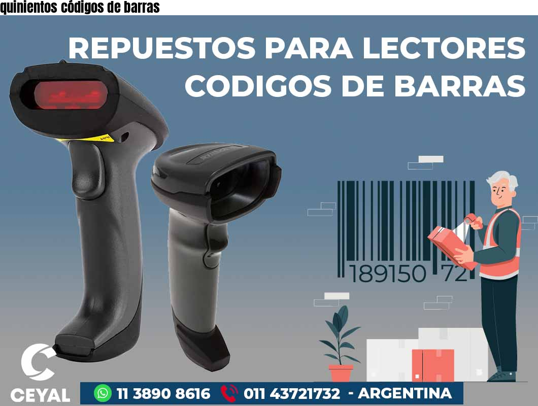 quinientos códigos de barras