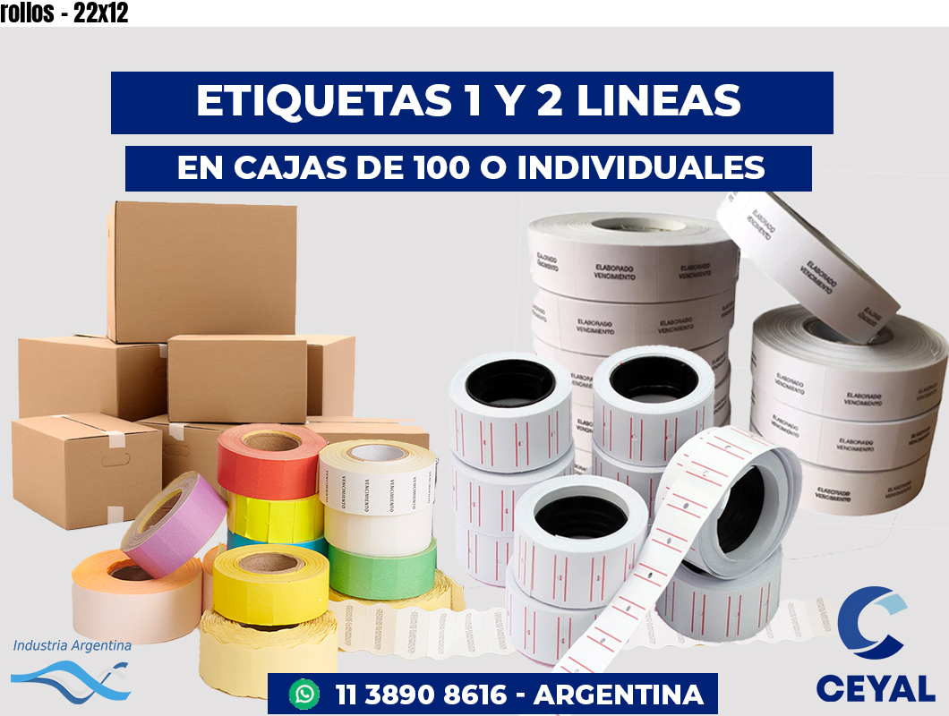 rollos - 22x12
