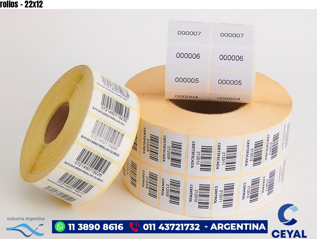 rollos - 22x12