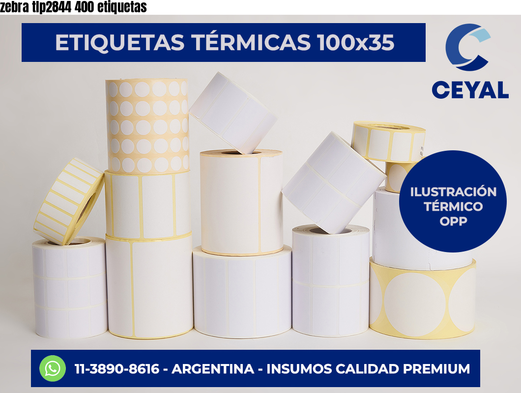 zebra tlp2844 400 etiquetas