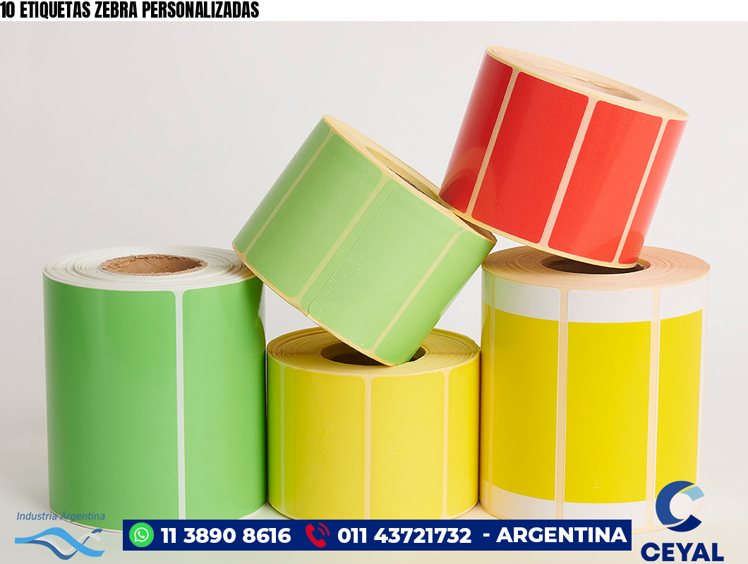 10 ETIQUETAS ZEBRA PERSONALIZADAS