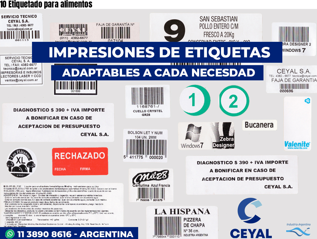 10 Etiquetado para alimentos