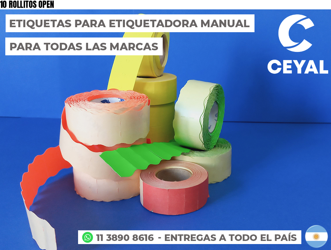 10 ROLLITOS OPEN