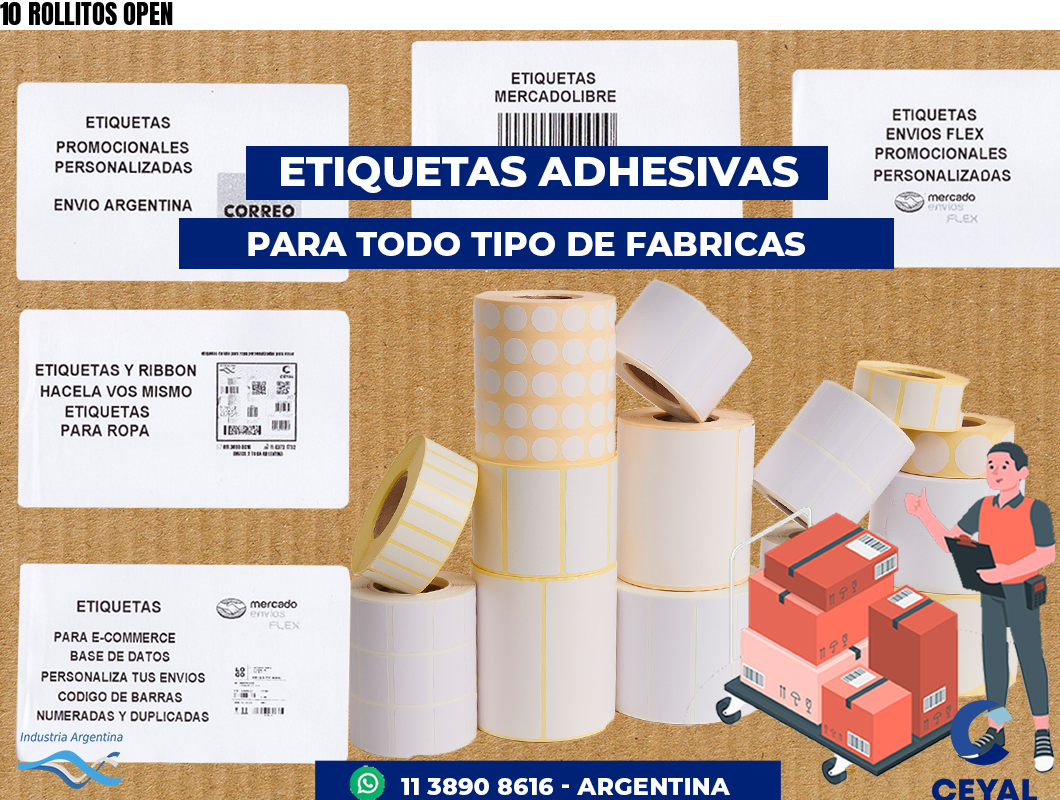 10 ROLLITOS OPEN