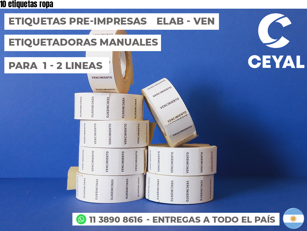 10 etiquetas ropa