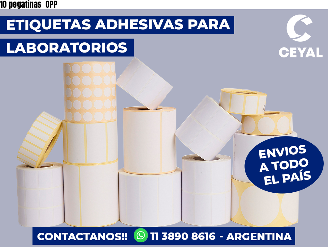 10 pegatinas  OPP