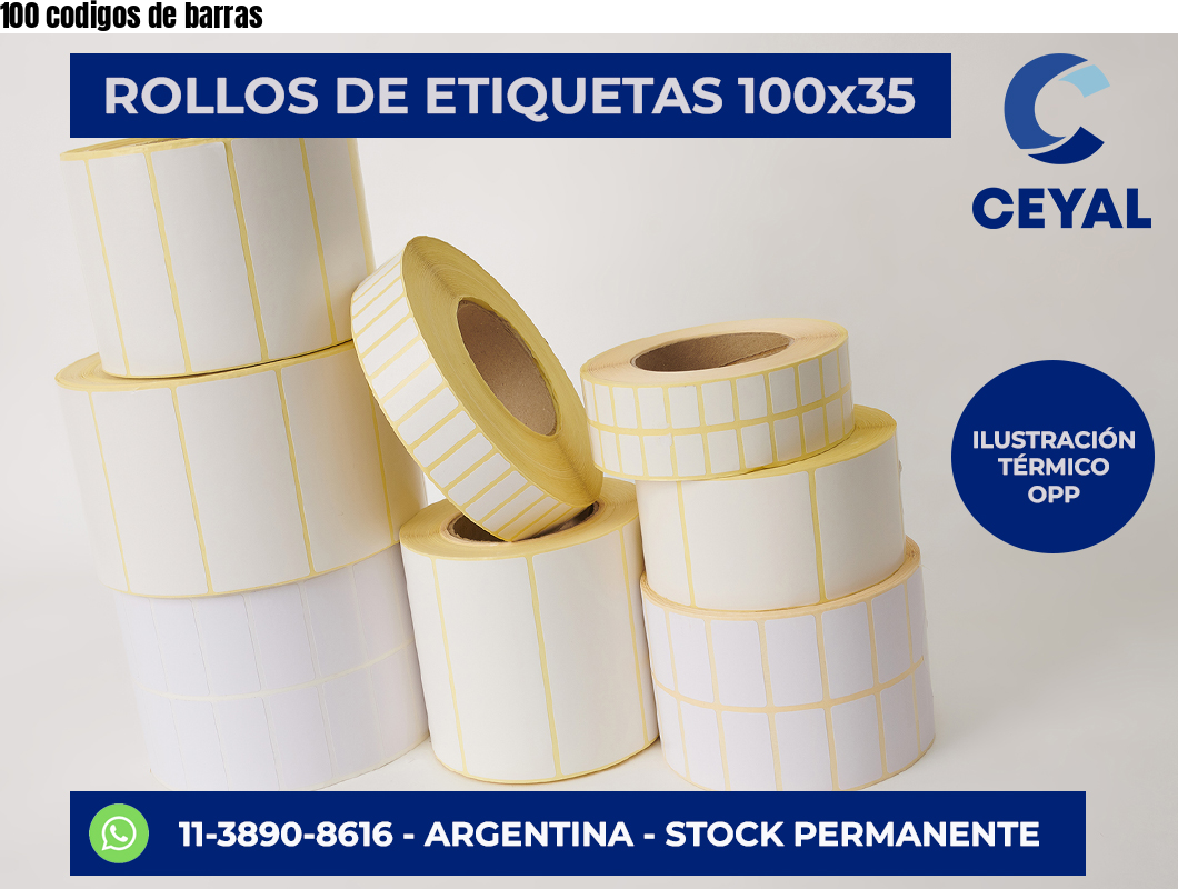 100 codigos de barras