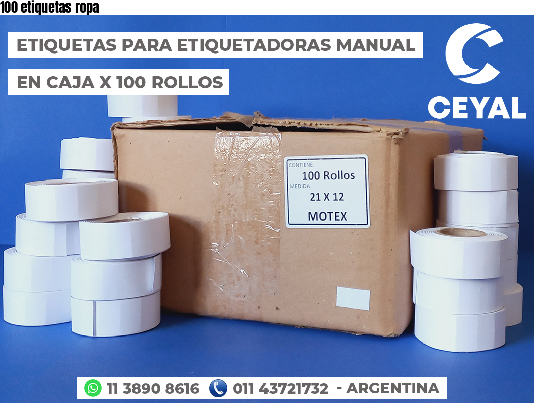 100 etiquetas ropa