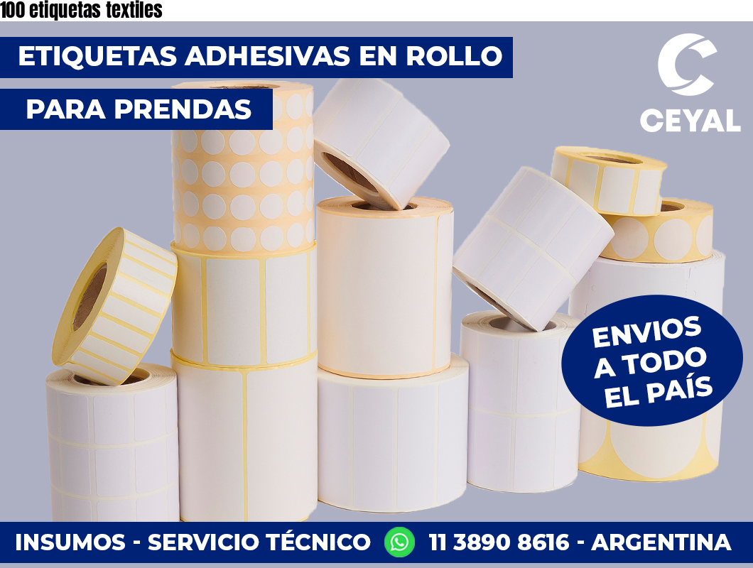 100 etiquetas textiles