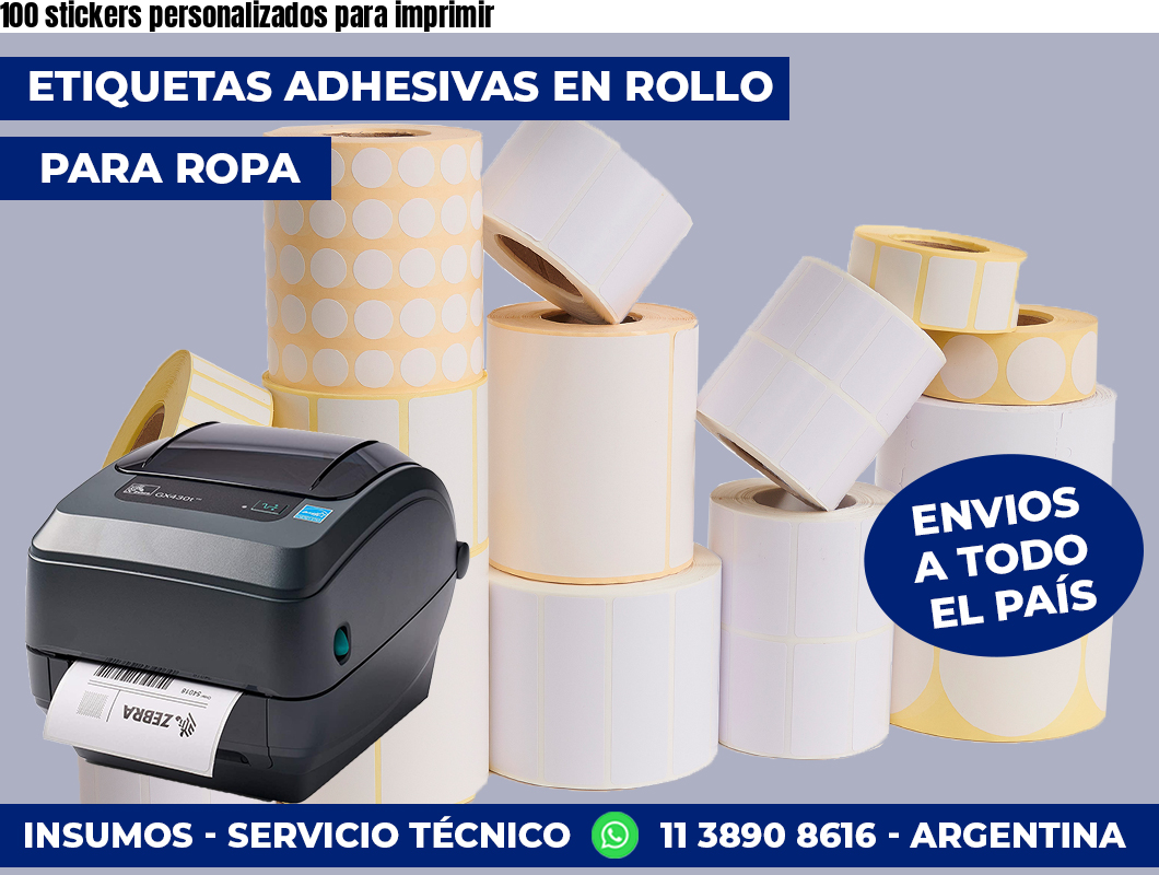 100 stickers personalizados para imprimir