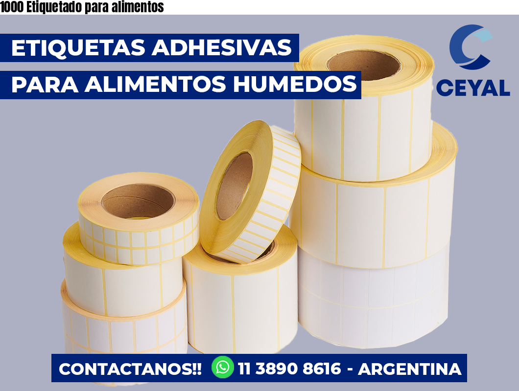 1000 Etiquetado para alimentos