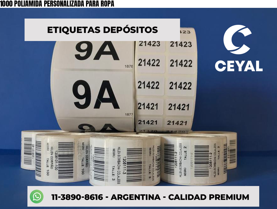 1000 POLIAMIDA PERSONALIZADA PARA ROPA