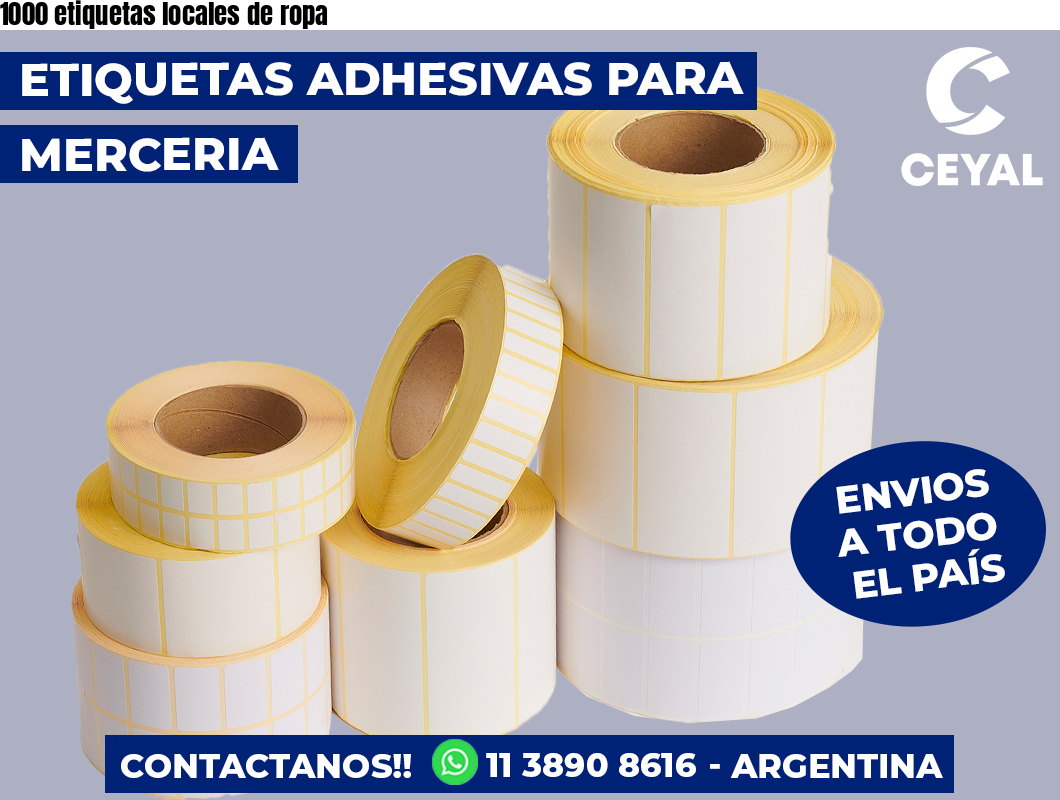 1000 etiquetas locales de ropa