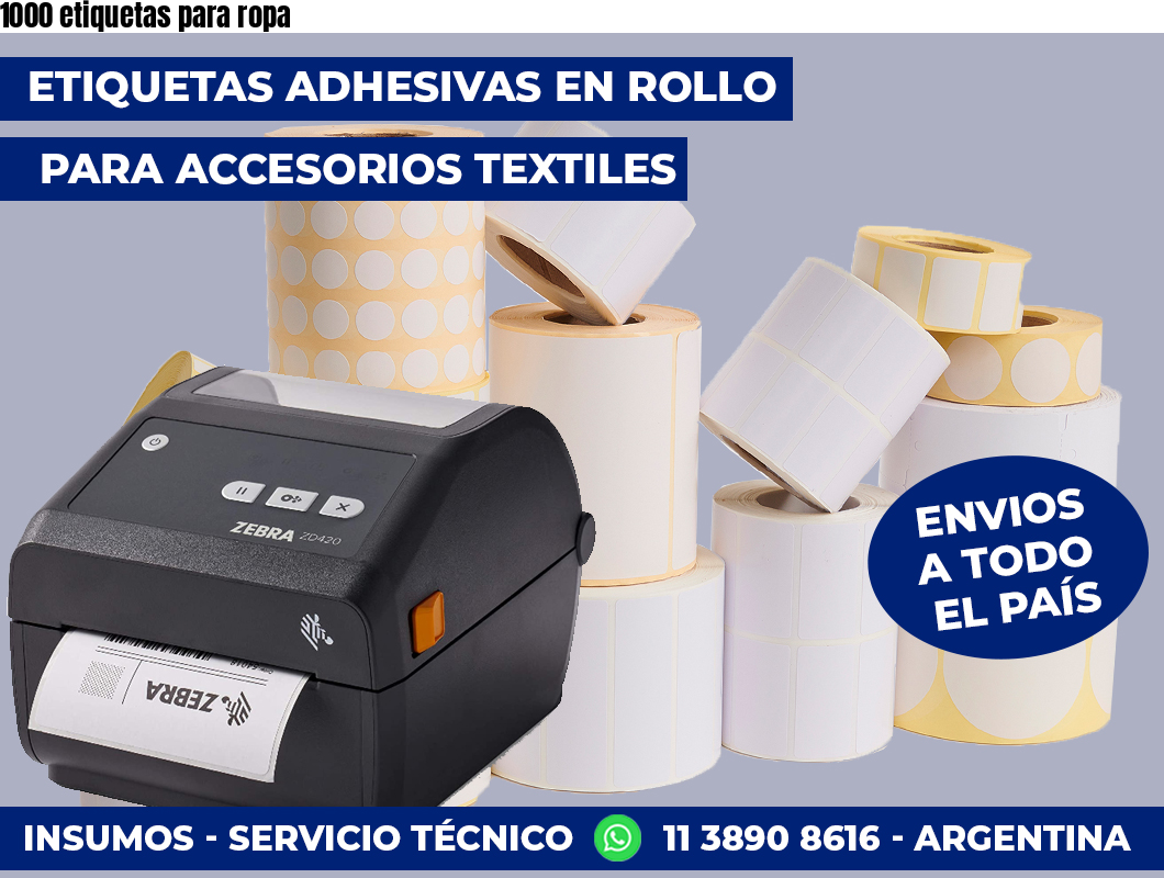1000 etiquetas para ropa