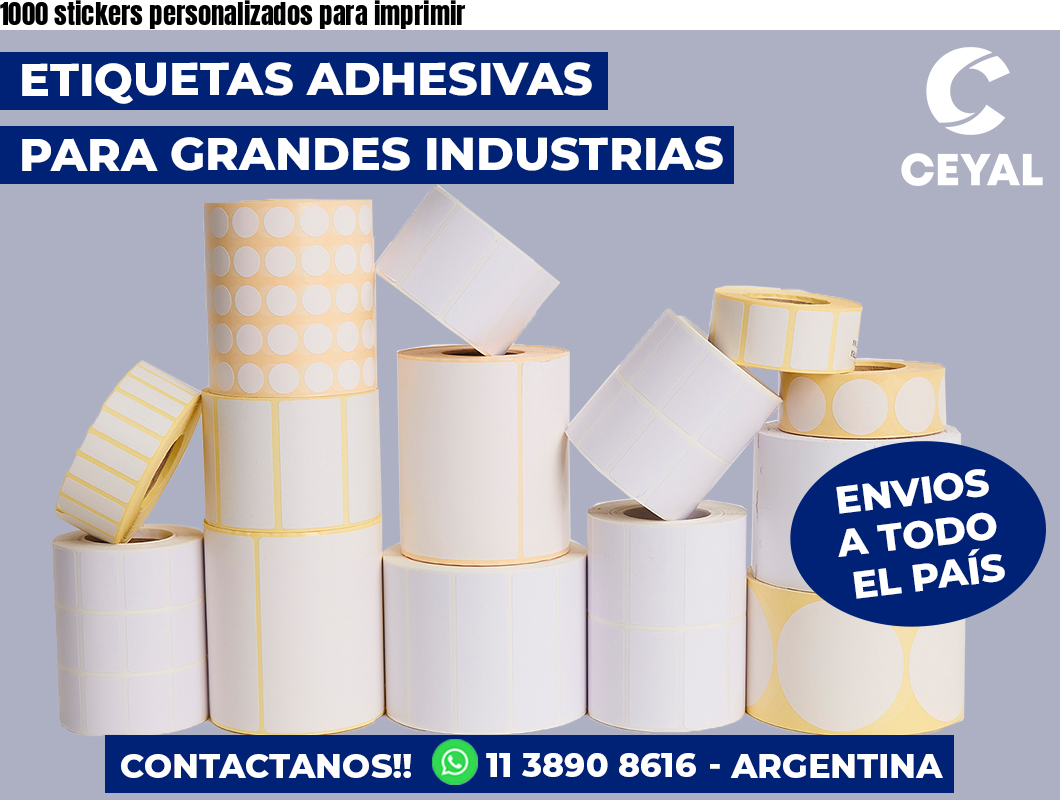 1000 stickers personalizados para imprimir