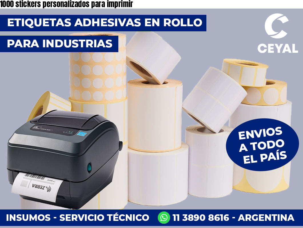 1000 stickers personalizados para imprimir