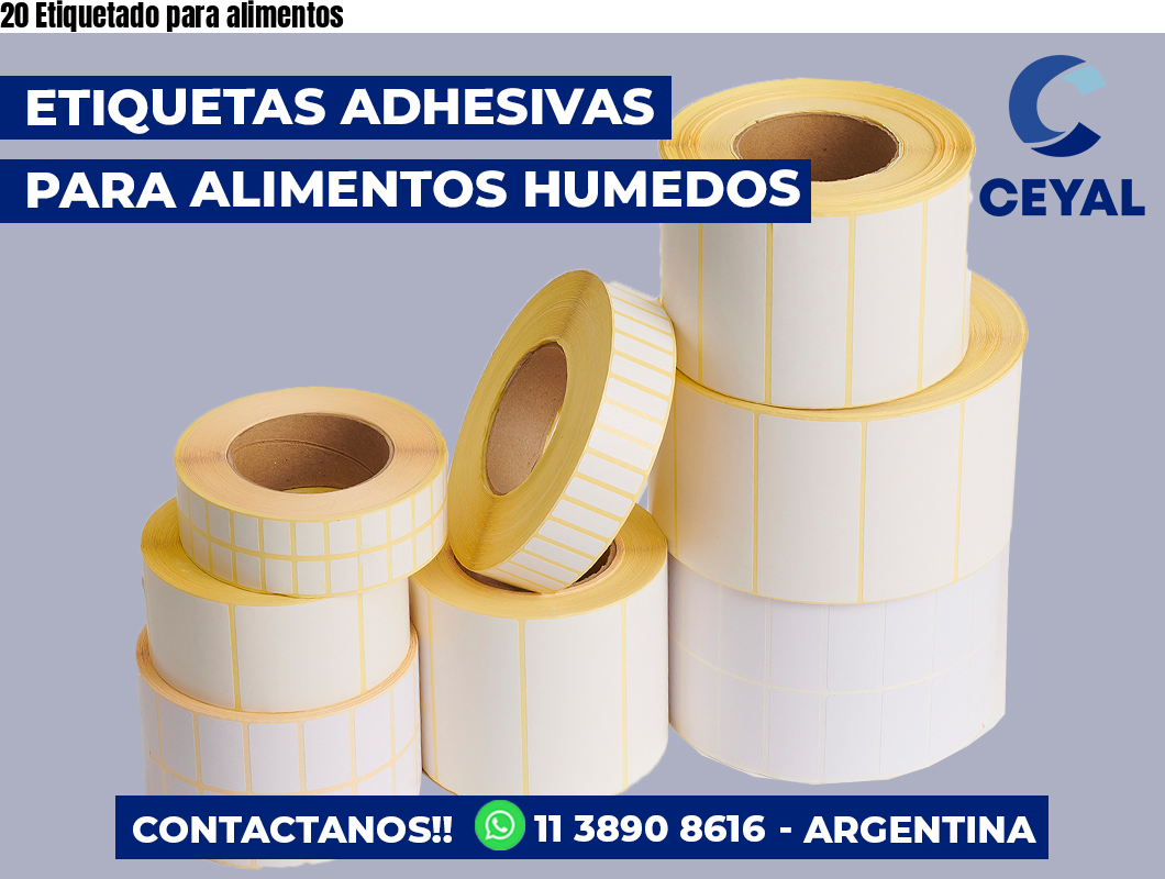 20 Etiquetado para alimentos
