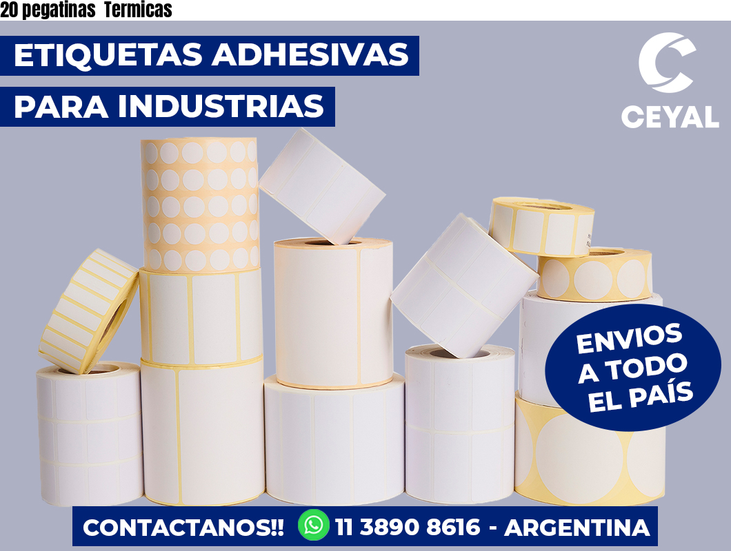 20 pegatinas  Termicas