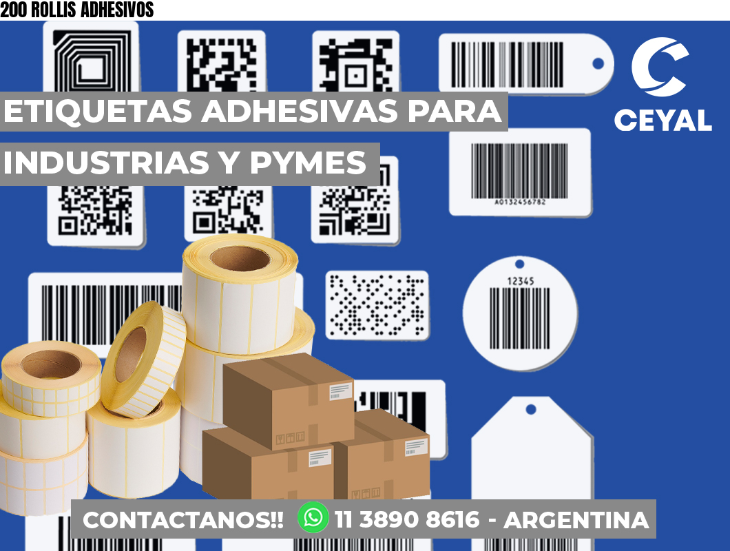 200 ROLLIS ADHESIVOS