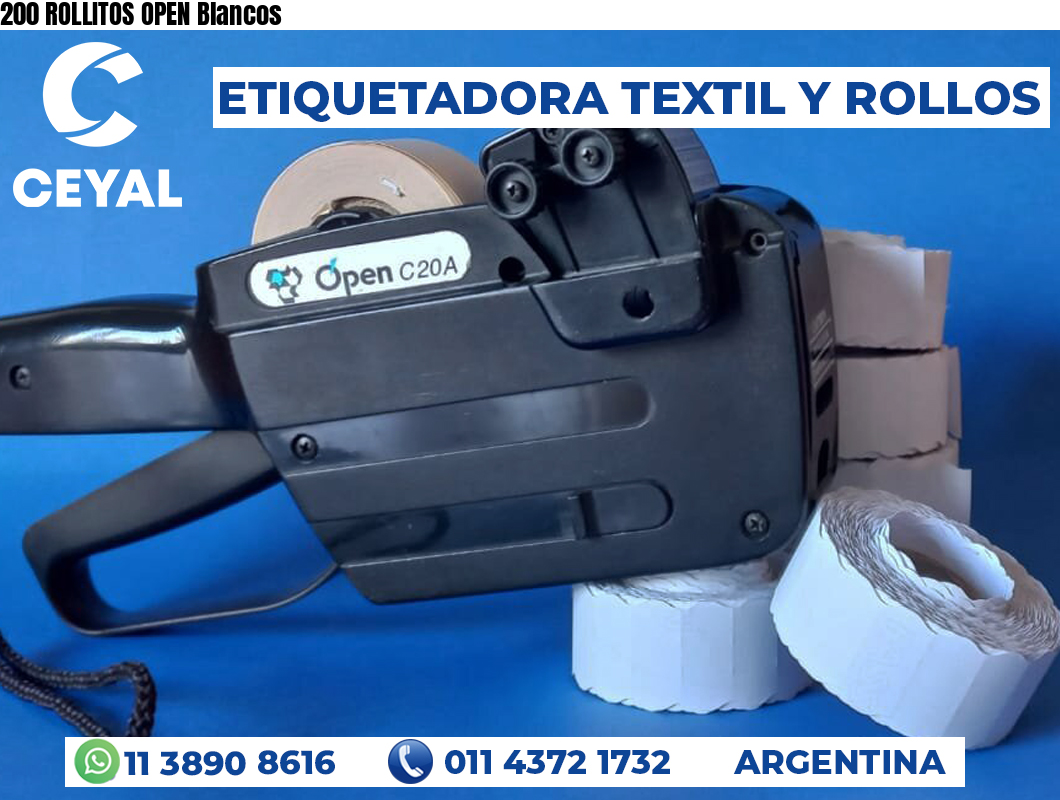 200 ROLLITOS OPEN Blancos