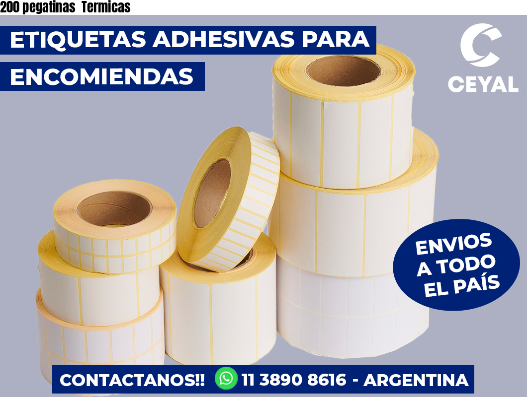 200 pegatinas Termicas